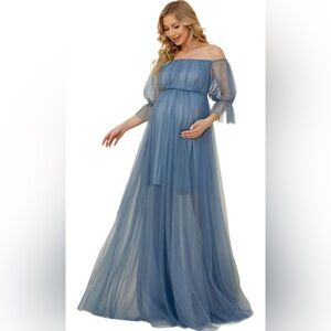 Size 18 ✨ Ever-Pretty Plus Size Blue Tulle Dress